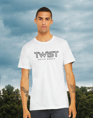 Open image in slideshow, TWIST ASH GREY CREW-NECK T-SHIRT
